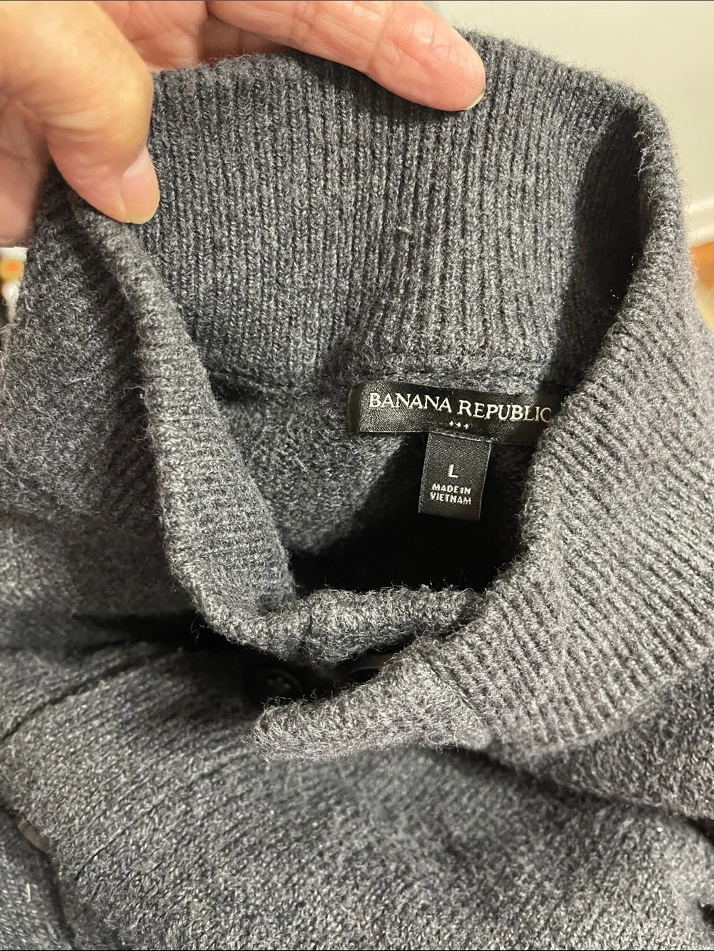 Banana Republic Men's Gray Sweater